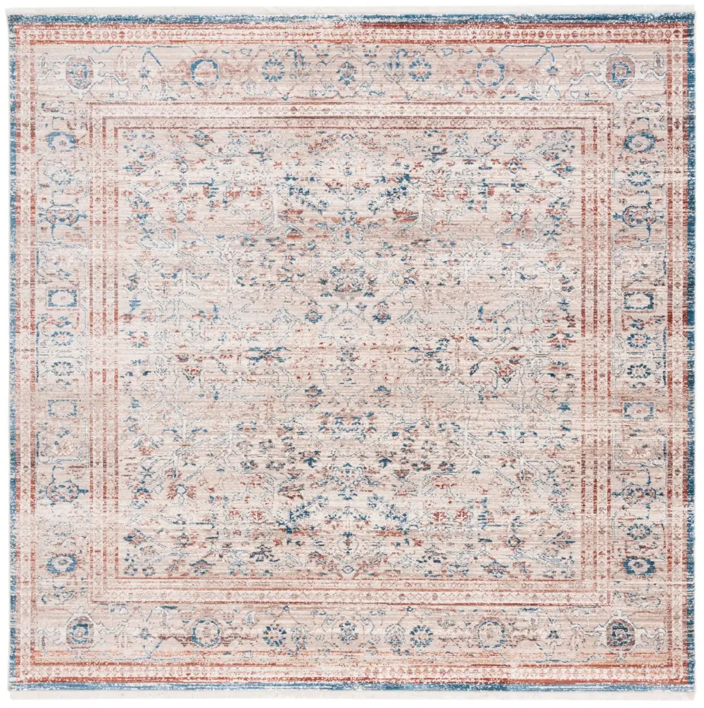 Safavieh Vintage Persian 6'-7" x 6'-7" Rug in Beige / Rust
