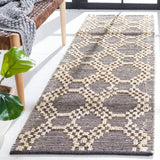 Safavieh Natural Fiber 2'-3" x 8'-0" Rug in Blush / Black