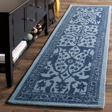 Safavieh Restoration Vintage 2'-3" x 8'-0" Rug in Blue / Dark Blue