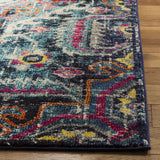Safavieh Monaco 4'-0" x 5'-7" Rug in Blue / Fuchsia