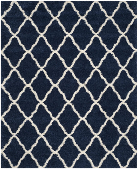 Safavieh Hudson Shag 10'-0" x 14'-0" Rug in Navy / Ivory