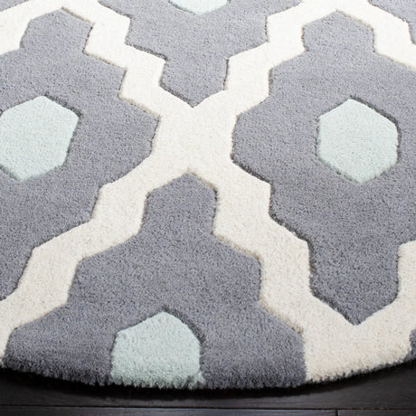 Safavieh Chatham 5'-0" x 5'-0" Rug in Ivory / Dark Grey