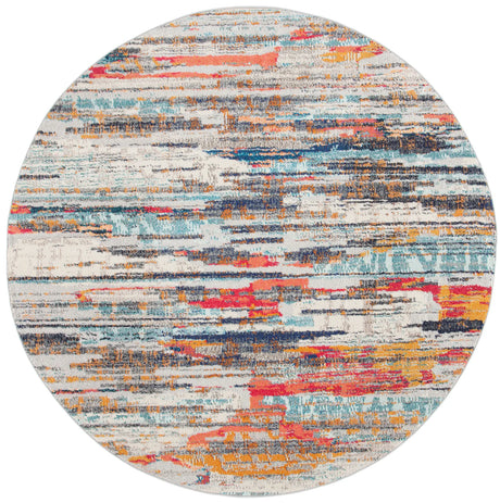 Safavieh Madison 5'-0" x 5'-0" Rug in Ivory / Multi