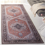 Safavieh Tucson 2'-6" x 8'-0" Rug in Rust / Navy