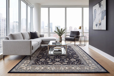 Dynamic Rugs Ancient Garden 57120 Blue / Ivory Rugs - Room