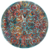 Safavieh Crystal 7'-0" x 7'-0" Rug in Light Blue / Orange
