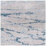 Safavieh Meadow 500 6'-7" x 6'-7" Rug in Light Grey / Blue