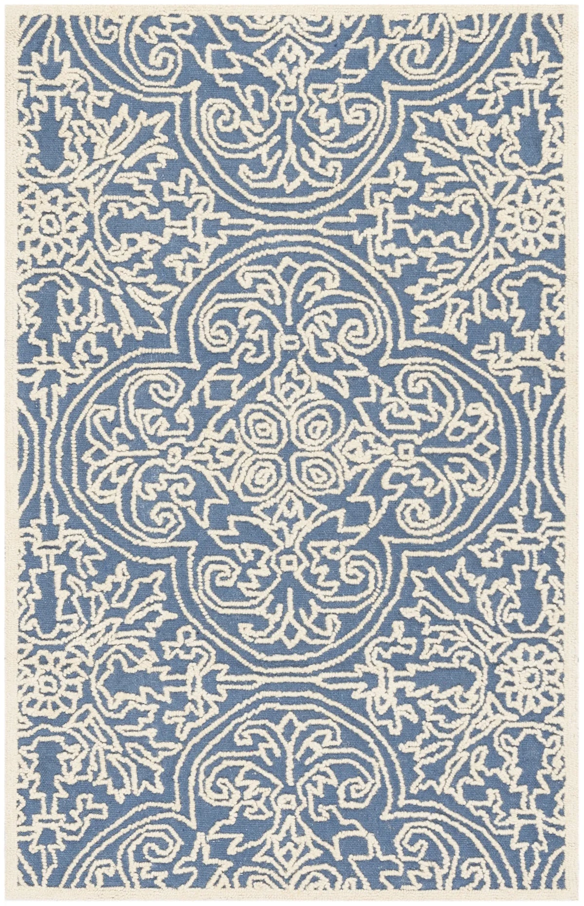 Safavieh Trace 3'-0" x 5'-0" Rug in Blue / Ivory