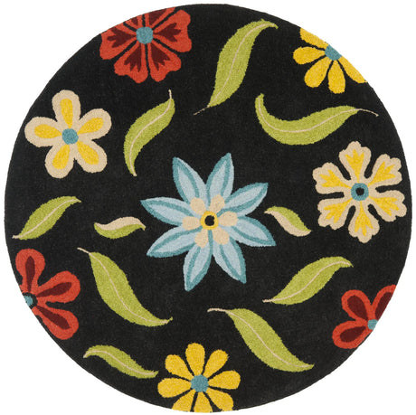 Safavieh Blossom 6'-0" x 6'-0" Rug in Black / Multi