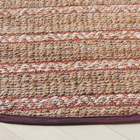 Safavieh Natural Fiber 7'-0" x 7'-0" Rug in Rust / Natural