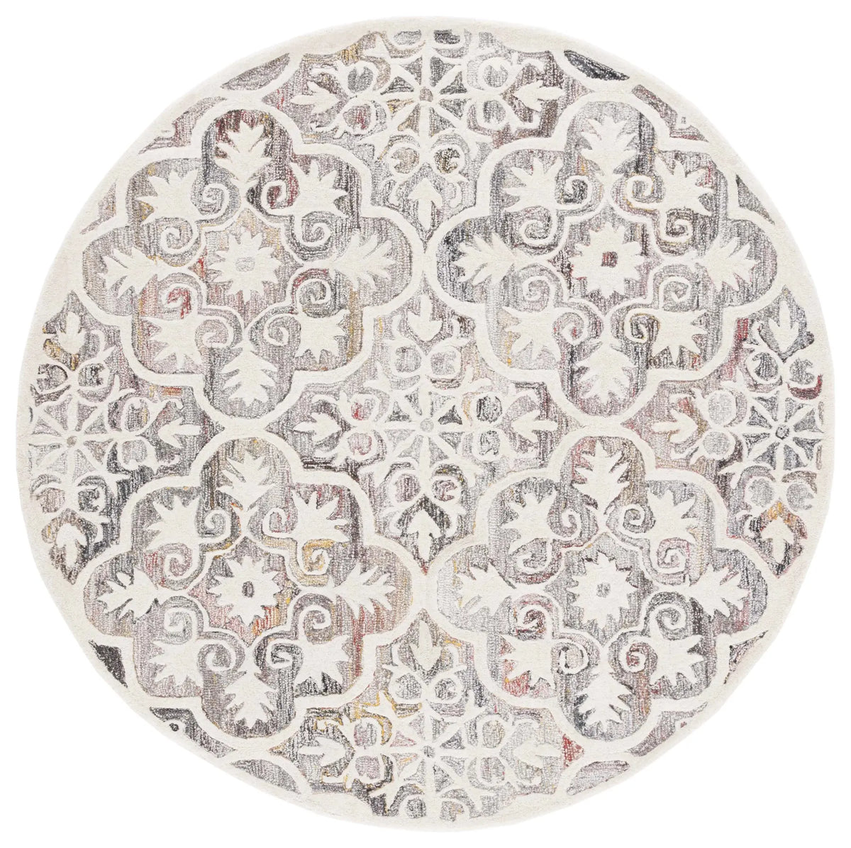 Safavieh Metro 6'-0" x 6'-0" Rug in Red / Ivory