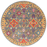 Safavieh Heritage 6'-0" x 6'-0" Rug in Charcoal / Multi