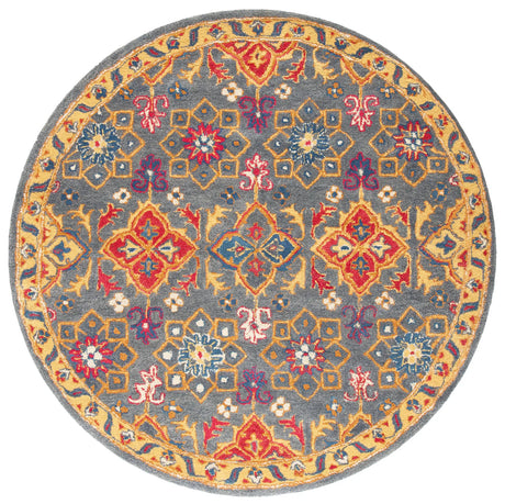 Safavieh Heritage 6'-0" x 6'-0" Rug in Charcoal / Multi