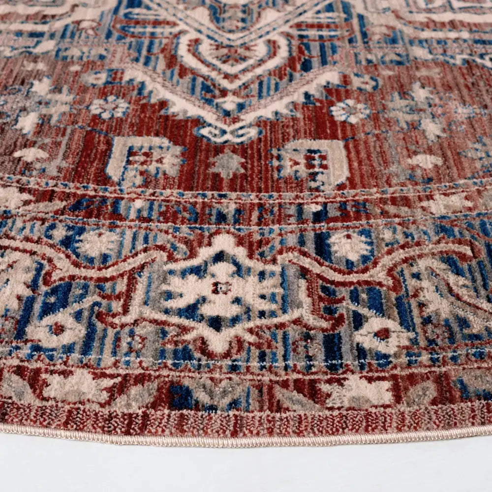 Safavieh Vintage Persian 6'-7" x 6'-7" Rug in Rust / Navy