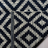 Safavieh Montauk 5'-0" x 8'-0" Rug in Navy / Ivory