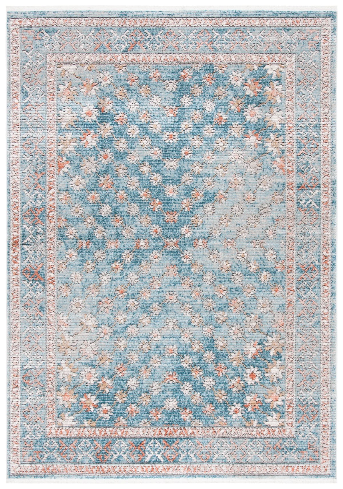 Safavieh Shivan 4'-0" x 6'-0" Rug in Blue / Rose