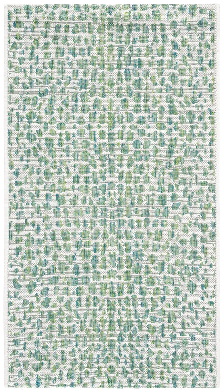 Safavieh Courtyard 2'-0" x 3'-7" Rug in Ivory / Green
