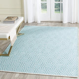 Safavieh Montauk 5'-0" x 7'-0" Rug in Turquoise / Ivory