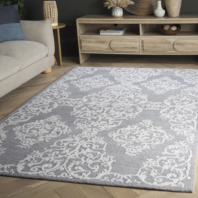 Safavieh Metro 5'-0" x 8'-0" Rug in Grey / Ivory