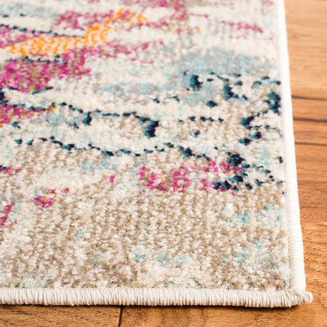 Safavieh Madison 4'-0" x 6'-0" Rug in Light Blue / Orange