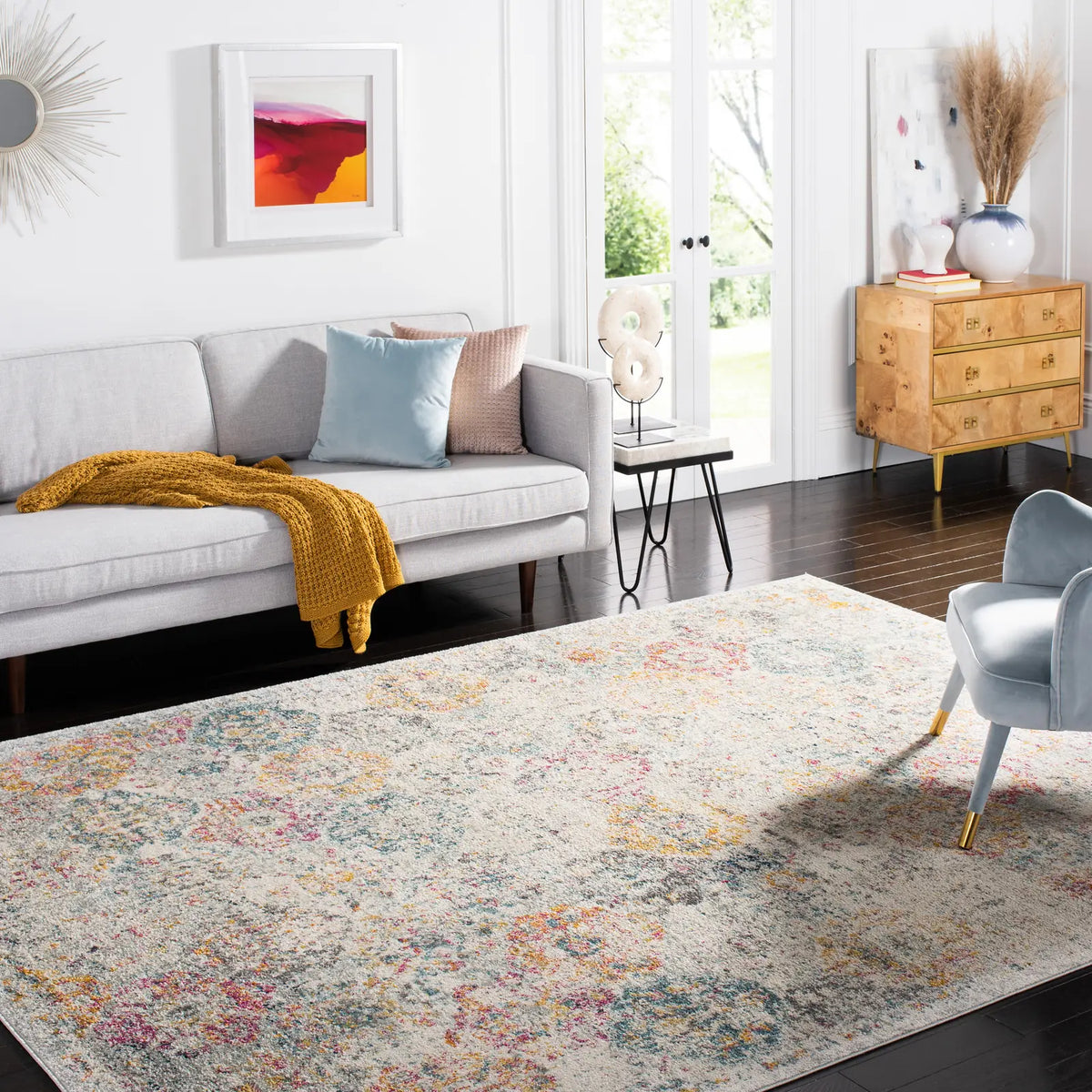 Safavieh Madison 10'-0" x 14'-0" Rug in Grey / Gold