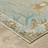 Oriental Weavers Sphinx Maeve MAE09 Grey Rugs - corner detail