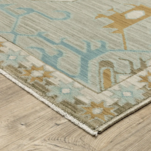 Oriental Weavers Sphinx Maeve MAE09 Grey Rugs - corner detail