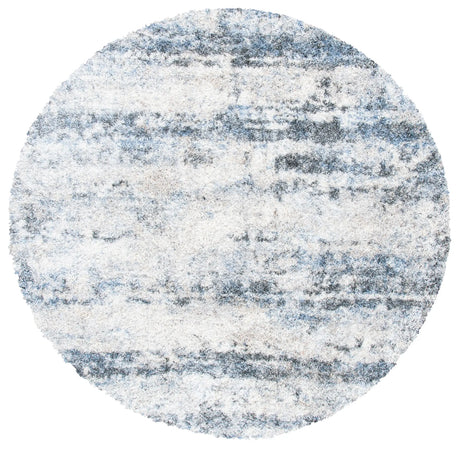 Safavieh Berber Shag 200 6'-7" x 6'-7" Rug in Ivory / Grey