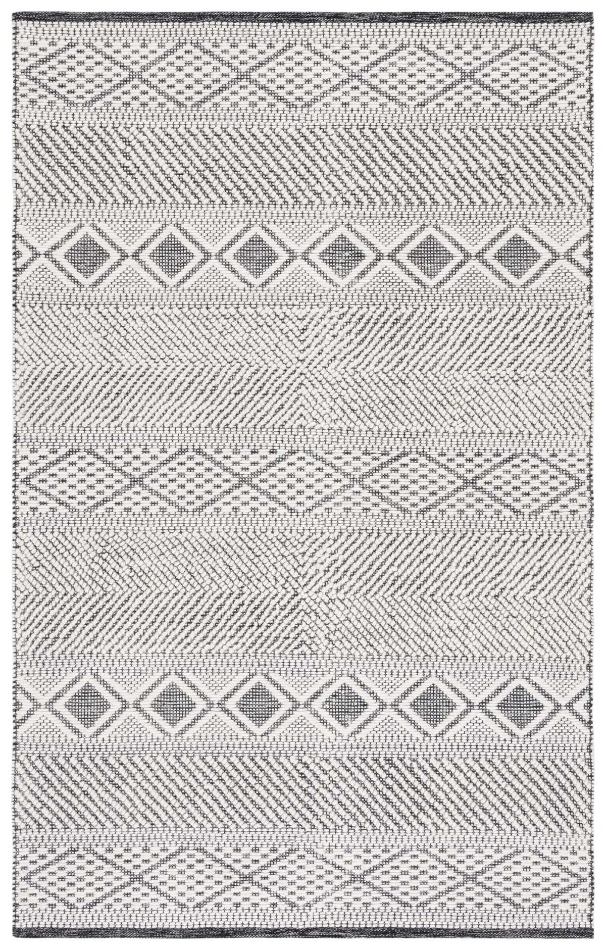 Safavieh Vermont 4'-0" x 6'-0" Rug in Ivory / Black