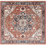 Safavieh Herat 300 6'-7" x 6'-7" Rug in Rust / Black