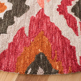 Safavieh Ikat 6'-0" x 6'-0" Rug in Beige / Pink