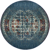 Safavieh Monaco 6'-7" x 6'-7" Rug in Blue / Ivory