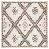 Safavieh Kilim 7'-0" x 7'-0" Rug in Ivory / Black
