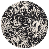 Safavieh Jardin 6'-0" x 6'-0" Rug in Black / Ivory