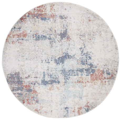 Safavieh Phoenix 500 6'-7" x 6'-7" Rug in Ivory / Blue Rust