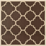 Safavieh Courtyard 7'-10" x 7'-10" Rug in Dark Brown
