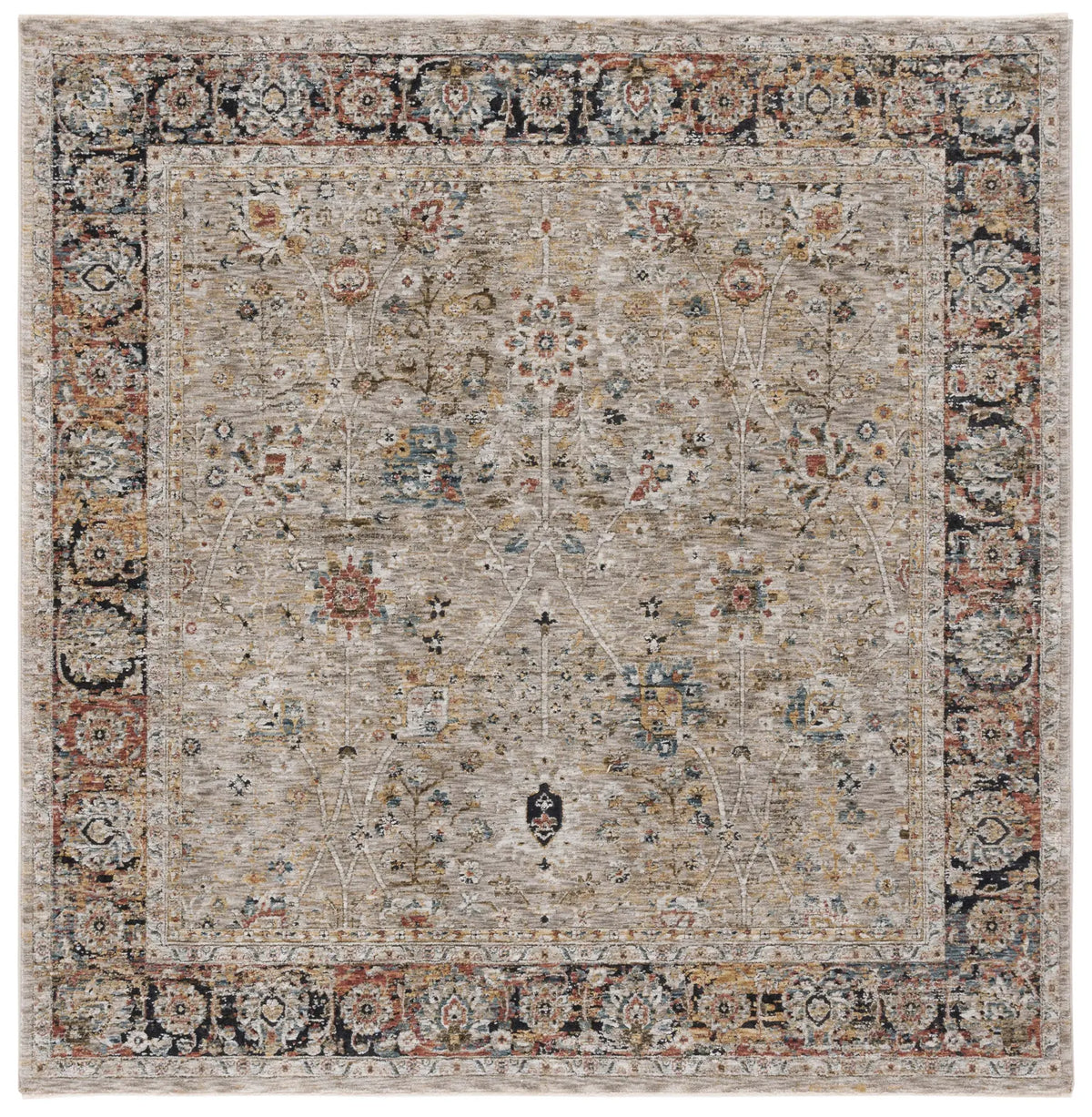 Safavieh Silverado 6'-4" x 6'-4" Rug in Beige / Rust