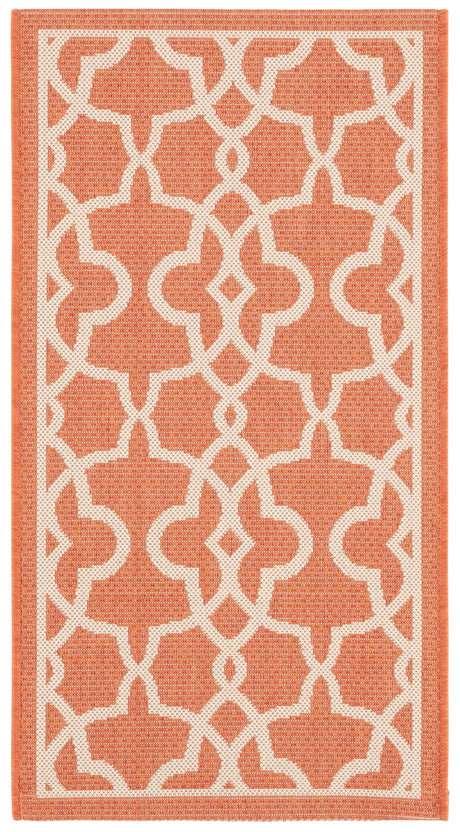 Safavieh Courtyard 2'-0" x 3'-7" Rug in Terracotta / Beige
