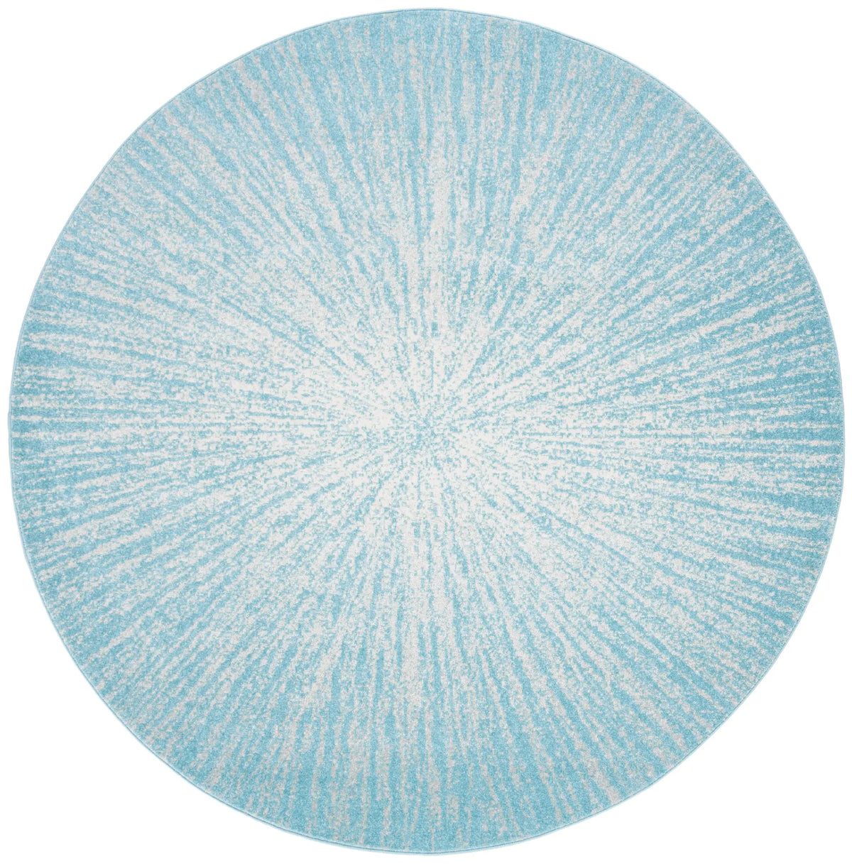 Safavieh Evoke 5'-3" x 5'-3" Rug in Aqua / Ivory