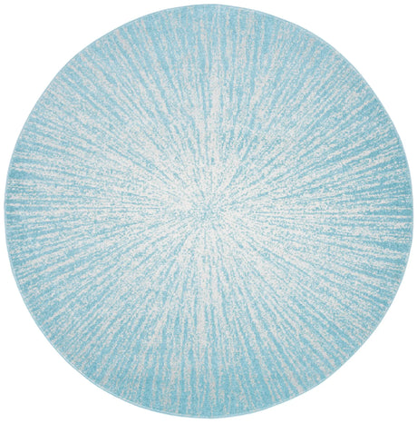 Safavieh Evoke 5'-3" x 5'-3" Rug in Aqua / Ivory