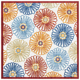 Safavieh Cabana 6'-7" x 6'-7" Rug in Creme / Red