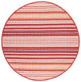 Safavieh Montauk 6'-0" x 6'-0" Rug in Orange / Ivory