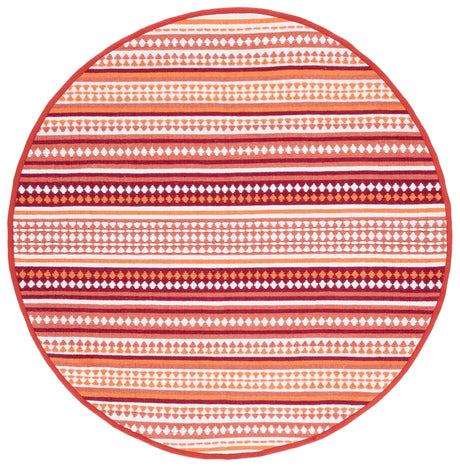 Safavieh Montauk 6'-0" x 6'-0" Rug in Orange / Ivory