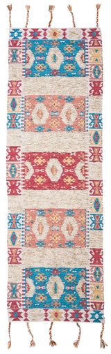 Safavieh Saffron 2'-3" x 8'-0" Rug in Rust / Beige