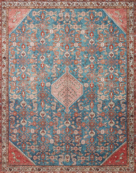 Loloi Layla Lay-10 Marine/Clay Rugs - main flat
