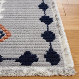 Safavieh Marrakesh 4'-0" x 6'-0" Rug in Grey / Blue Rust