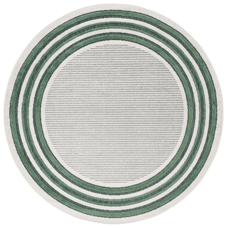 Safavieh Cabana 6'-7" x 6'-7" Rug in Ivory / Green