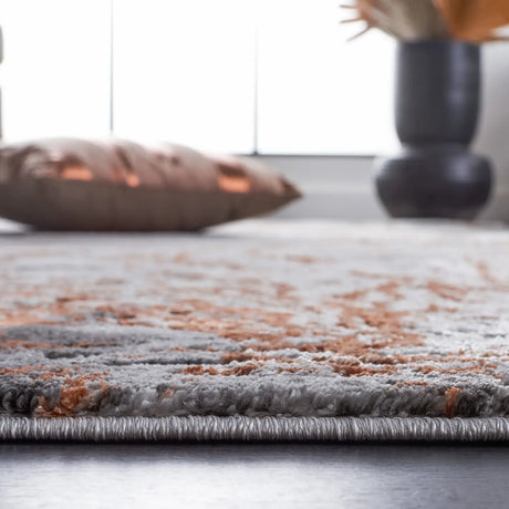 Safavieh Craft 4'-0" x 6'-0" Rug in Grey / Orange