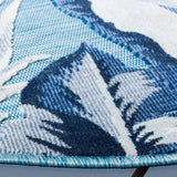 Safavieh Cabana 5'-1" x 5'-1" Rug in Aqua / Navy