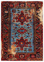 Safavieh Vintage Hamadan 4'-0" x 6'-0" Rug in Red / Light Blue